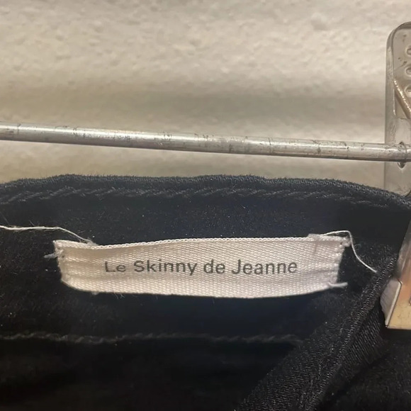 Frame Denim Le Skinny de Jeanne woman’s black ripped jeans - Picture 9 of 14